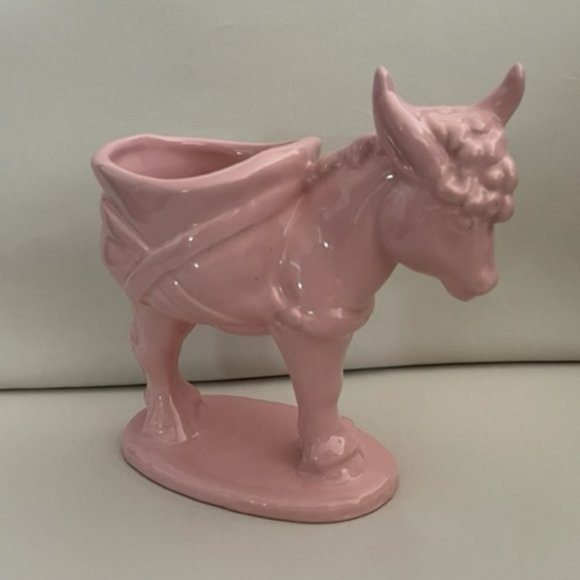 Vintage Pink Pack Mule Planter